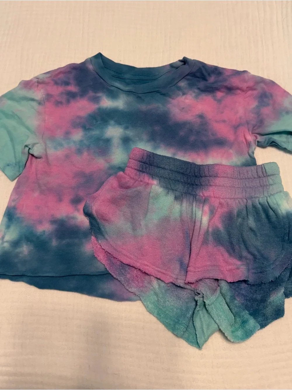 Rowdy Sprout Kids Tie-Dye Slouchy Matching Set